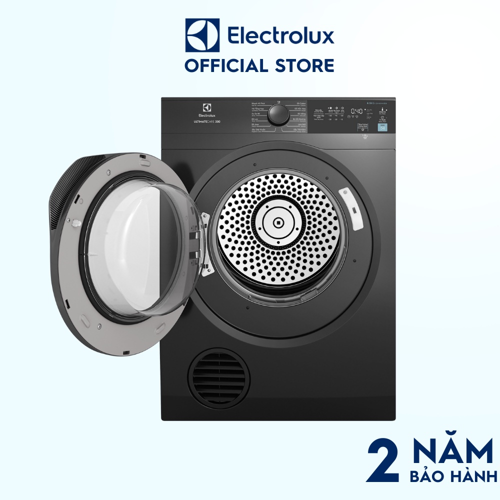 Máy sấy thông hơi Electrolux 8.5kg UltimateCare 300 - EDV854N3SB - Màu xám đen