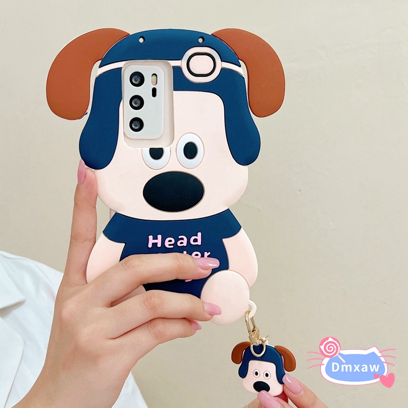 Ốp Điện Thoại Silicon Hình Chú Chó Cho oppo a16 a16s a95 4g a74 4g a52 a92 a72 a31 a9 a5 2020 a73 a54 a55 4g a54s