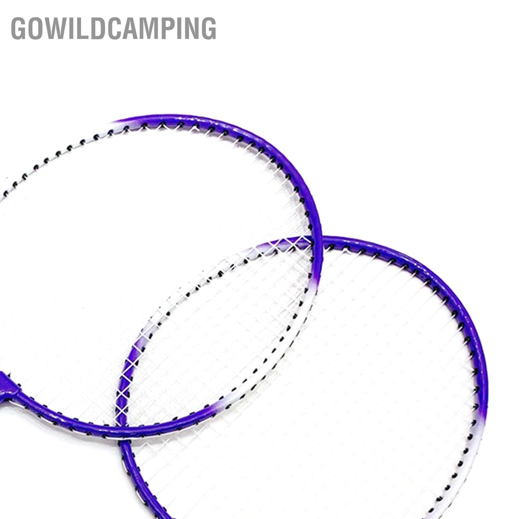 GoWildCamping Vợt Cầu Lông 2 Người Chơi Siêu Nhẹ Chia Tay Cầm Hợp Kim Sắt Bộ Dành Cho Trẻ Em Mới Bắt Đầu cmman