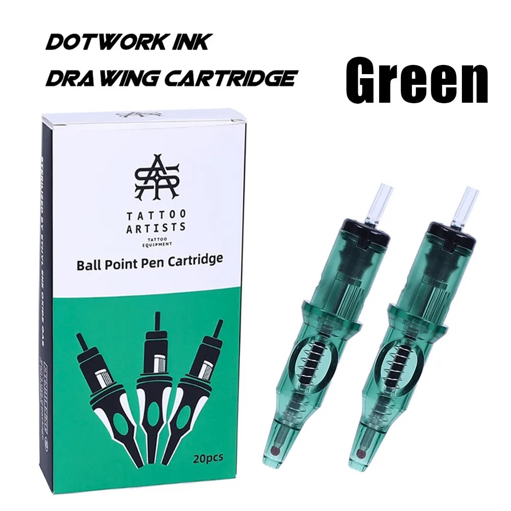 Set 5 / 10 / 20 Bút Bi Mực Xăm Chuyên Dụng