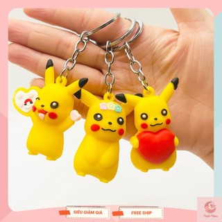 Móc khóa Mini Pikachu biểu cảm đáng yêu dễ thương