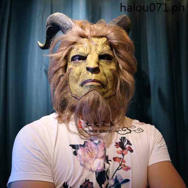 · Beauty and the Beast Mask Ngày lễ Show Dress Up Headgear cosplay Halloween Prince Beast Mask Movie