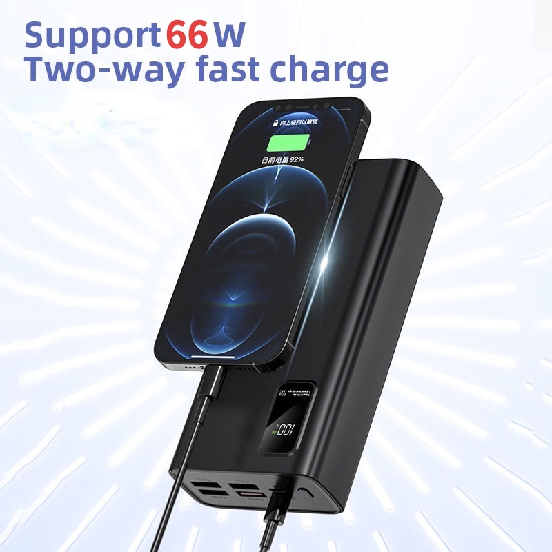 ️Sạc dự phòng 20000mah sạc nhanh 66W QC3.0 màn hình LED Sạc siêu nhanh