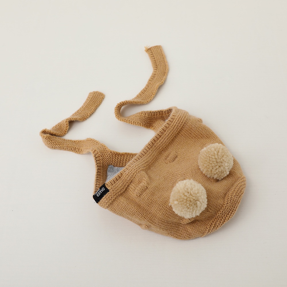 Mũ Trùm Tai Giữ Ấm Thời Trang Thu Đông Cho Bé