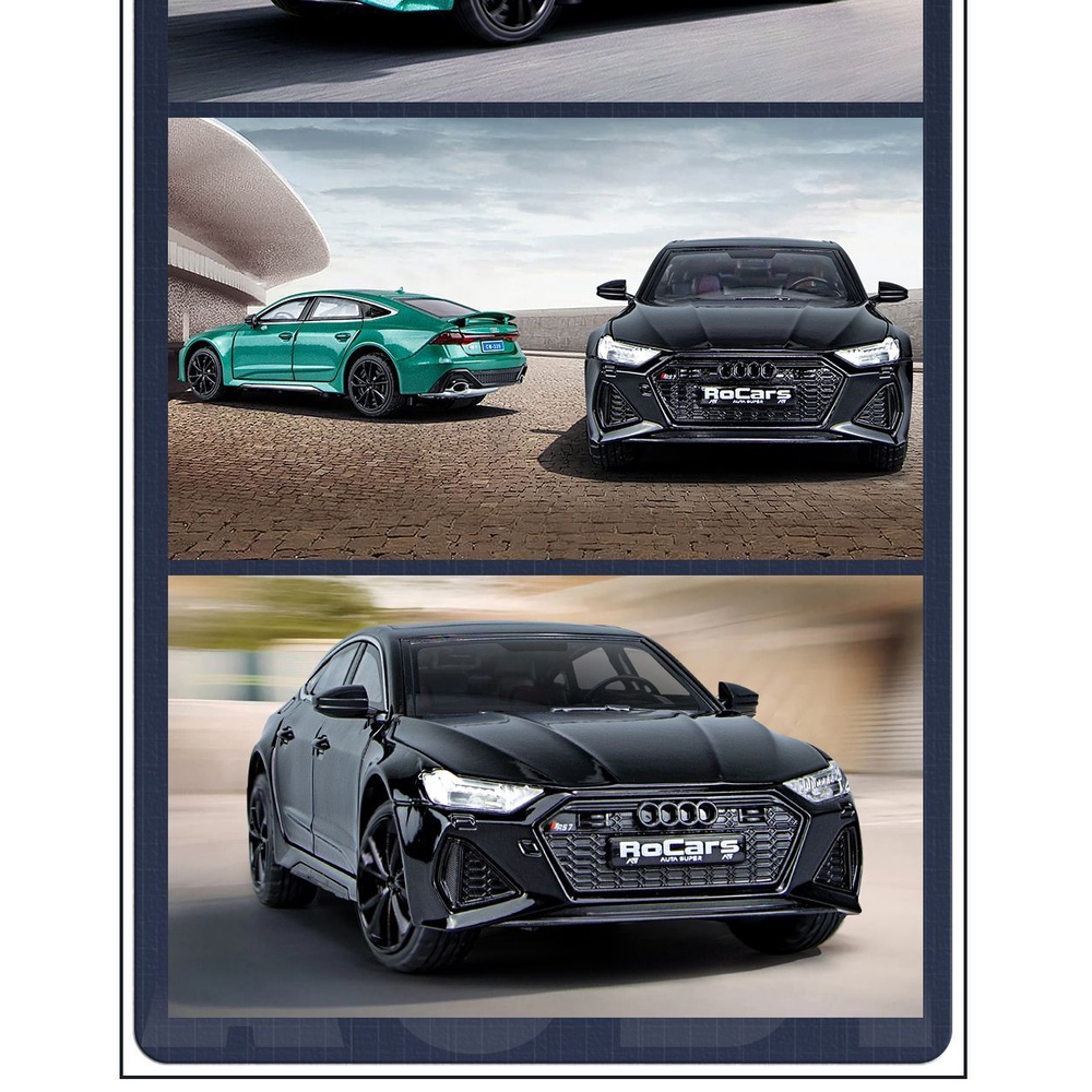 Mô hình xe hơi kim loại Audi rs7 1:24 Mô phỏng xe hơi đồ chơi hợp kim cho trẻ em Xe hơi đồ trang trí