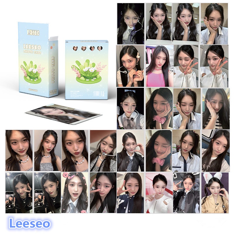 IVE Laser Card Set 50 Tấm Thẻ Ảnh WONYOUNG Leeseo YuJin LOMO Card Hình Nhóm Nhạc