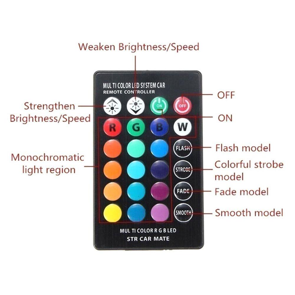 Bóng Đèn t10 Chống Thấm Nước w5w 501 6smd rgb d8l6 Màu Sắc Tươi Sáng Dành Cho Ô Tô