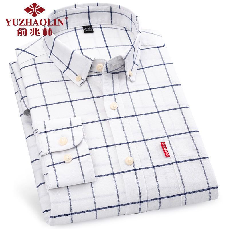 Áo Sơ Mi Tay Dài 100% cotton Thời Trang Cho Đàn Ông Trung Niên