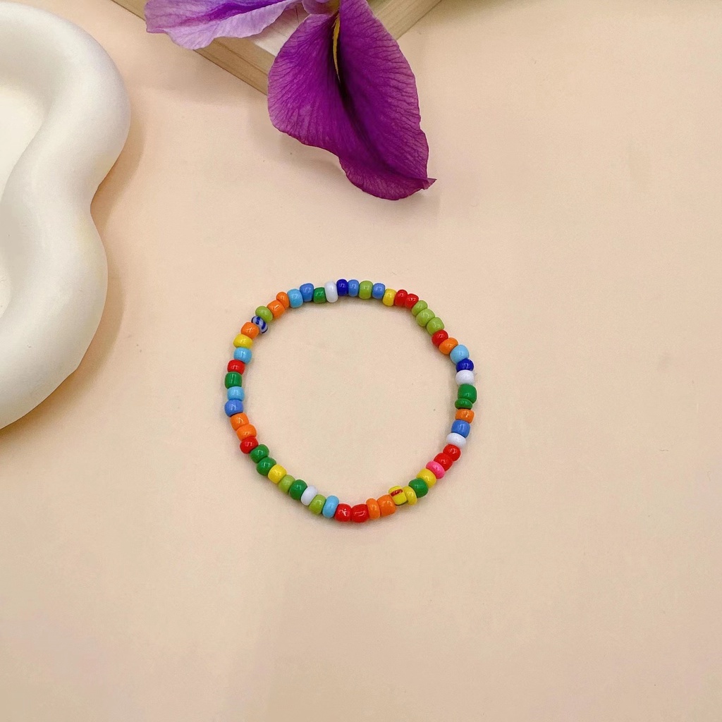 Dopamine Vòng Đeo Tay Xỏ Hạt Nhiều Màu Sắc Họa Tiết Hoa Ngôi Sao Bạn Bè Hàng Trăm Cặp