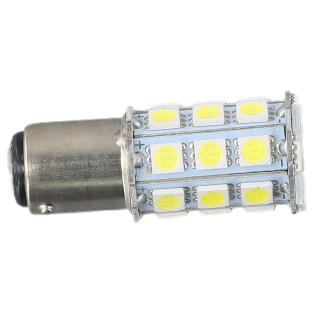 1 Đèn led 1004 1076 1142 27-smd ba15d 6000k Ánh Sáng Trắng Siêu Bền Cho Tàu Thuyền