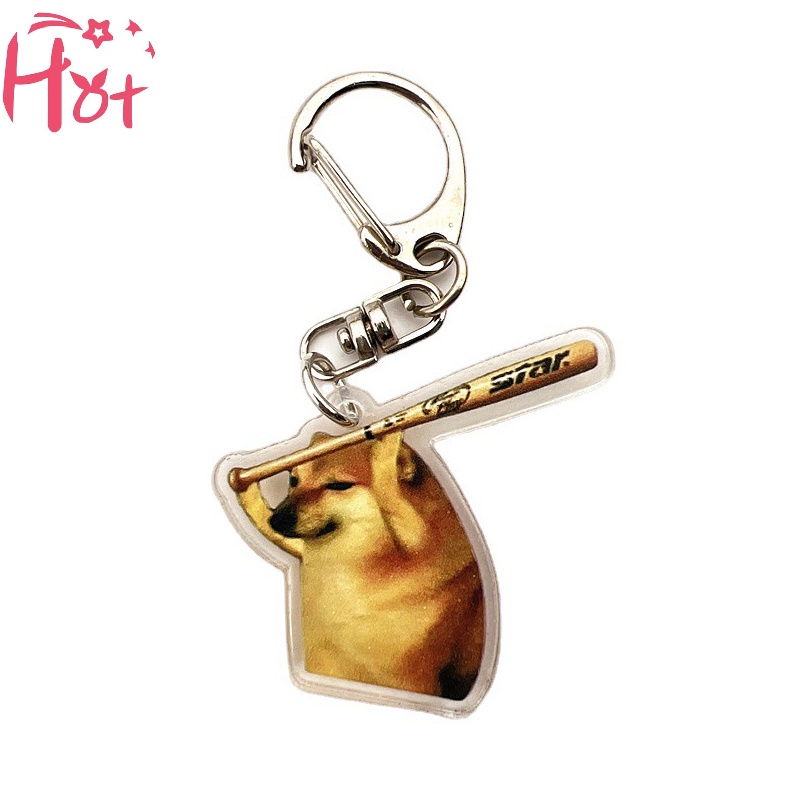 Jr Móc Khóa Hình Chú Chó shiba inu confusing Sáng Tạo Dễ Thương vn