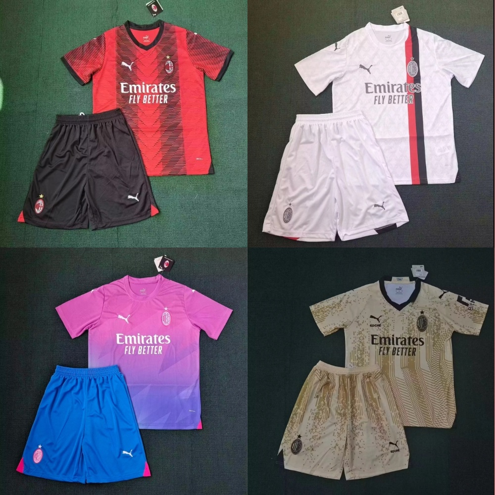 Bộ Đồ Đá Banh Cho Người Lớn 23 / 24 ac milan home / away