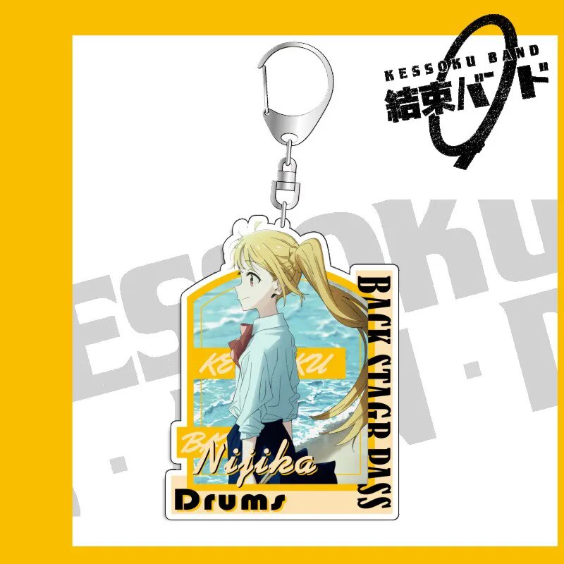 Móc khóa Kessoku Band x BOCCHI THE ROCK! Goto Hitori Ijichi Nijika fgh Phụ kiện trang trí túi xách Balo