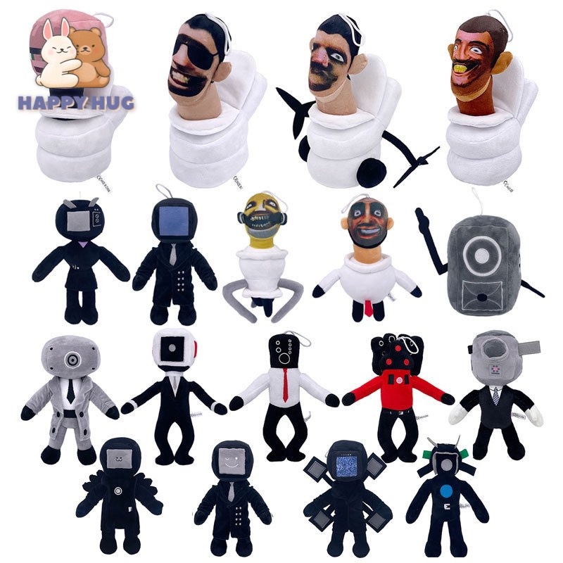 Gấu bông đồ chơi Skibidi Toilet Cameraman TV Man Titan Speakerman Siêu mới