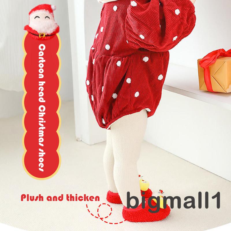 Topmall Giày Vải 3d Họa Tiết Giáng Sinh Cho Bé Tập Đi