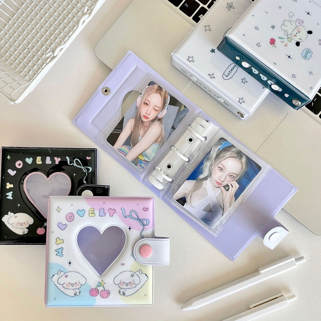 Album Đựng Thẻ idol Ba Lỗ Họa Tiết Chó Mèo Dễ Thương