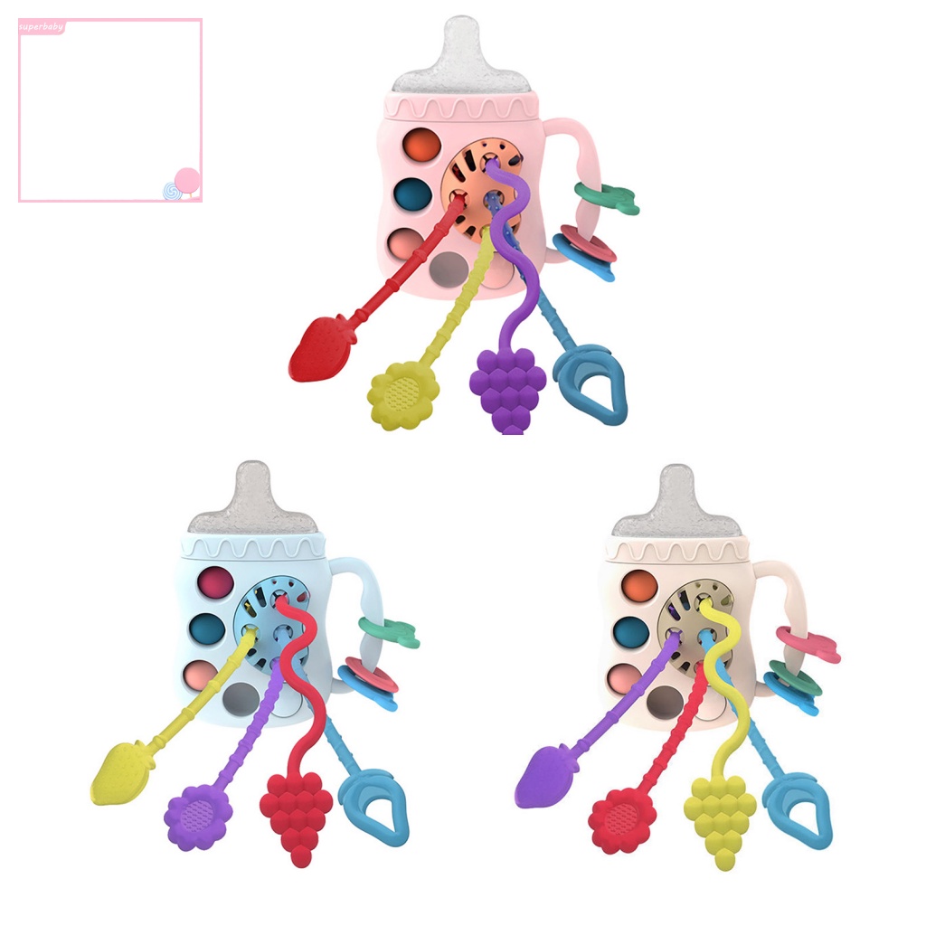 Đồ Chơi Con Lăn Hình Trái Cây Hoạt Hình Màu Sáng Giúp Giảm Căng Thẳng Răng Miệng Tay Và Mắt Trẻ Em