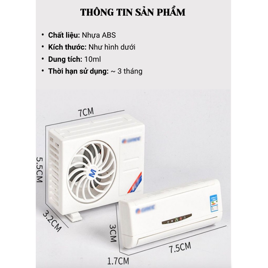 _ Sáp Thơm Mô Hình Điều Hòa Xe Ô Tô - Không Gian Thơm Mát Trong Xe! .