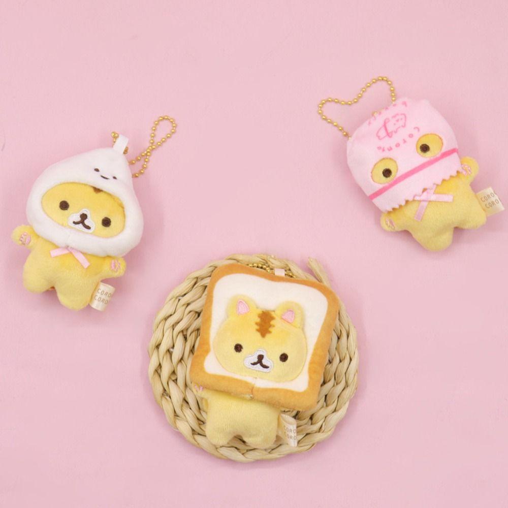 Mmluck Mask Móc Khóa Mèo Nhồi Bông Mềm Mại Đáng Yêu Treo Túi Xách rilakkuma