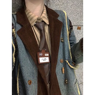 Áo khoác sang chảnh，áo khoác jean+váy ngắn chữ a+áo hai dây，Maillard set Áo Sơ Mi Tay Dài Phối Nút + Chân Váy Phong Cách retro Thời Trang Thu Đông Cho Nữ，set váy nữ，set đồ nữ mùa đông，set váy nữ，bộ váy nữ，set đồ nữ，set đồ nữ thời trang