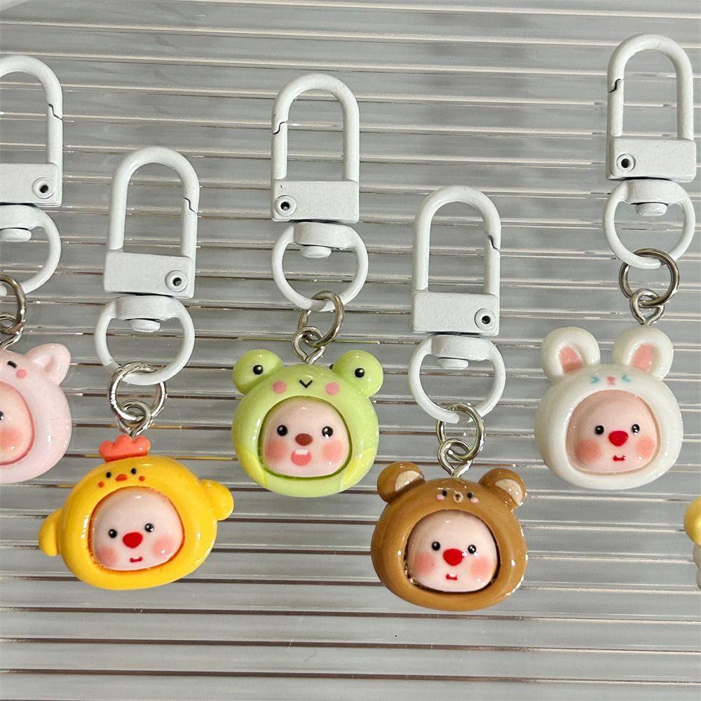 Daiga Gấu Trúc / Cừu Nhồi Bông / Thỏ / Poror Phong Cách Hàn Quốc Vui Nhộn Bằng resin Kèm Móc Khóa Ốp