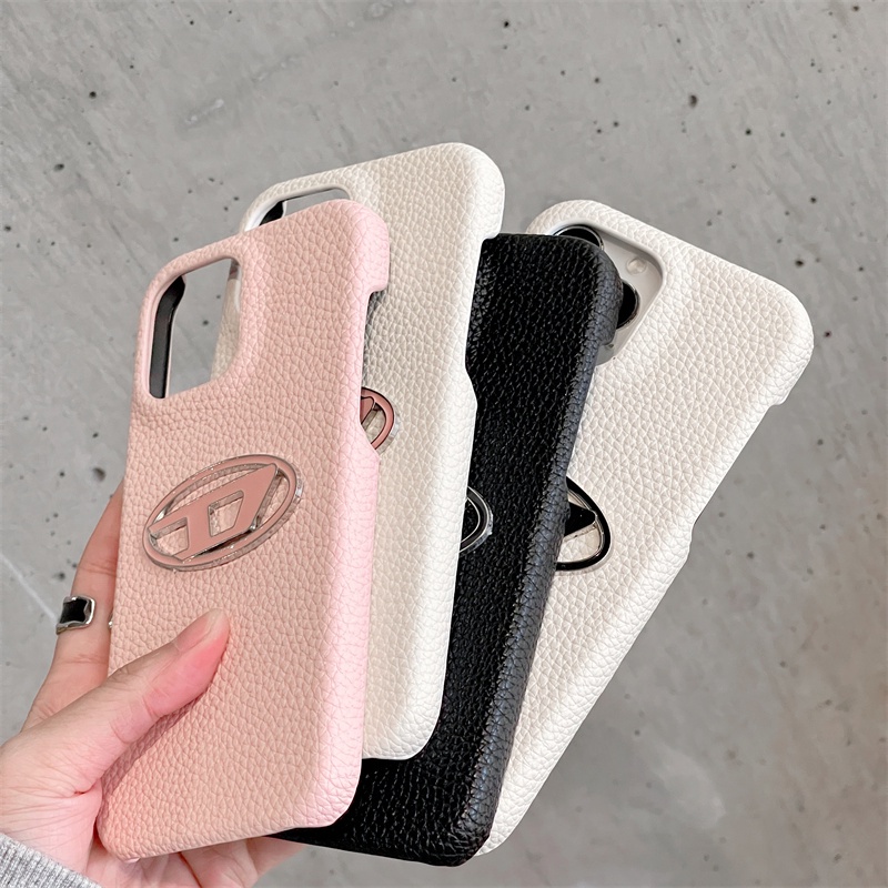 Fashion Minimalist Leather Case for iPhone 15 14 13 12 Pro Max 15pro 13pro 12pro 12 Promax 15promax 14promax 13promax 12promax Brand Logo Full Back Cover