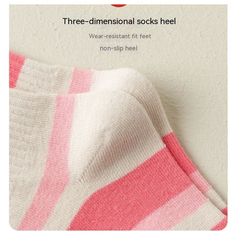 Vớ cotton Cổ Cao Thoáng Khí Thấm Hút Mồ Hôi In Họa Tiết Dâu Tây Hoạt Hình Phong Cách Hàn Quốc Dễ Thương Thời Trang Thu Đông Cho Bé Gái