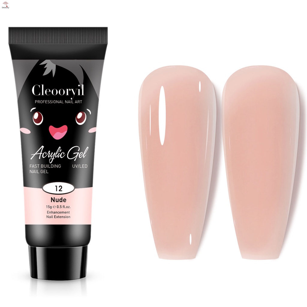 Keo Dán Nối Dài Móng Tay Chuyên Nghiệp Màu Sắc Đơn Giản 15ml