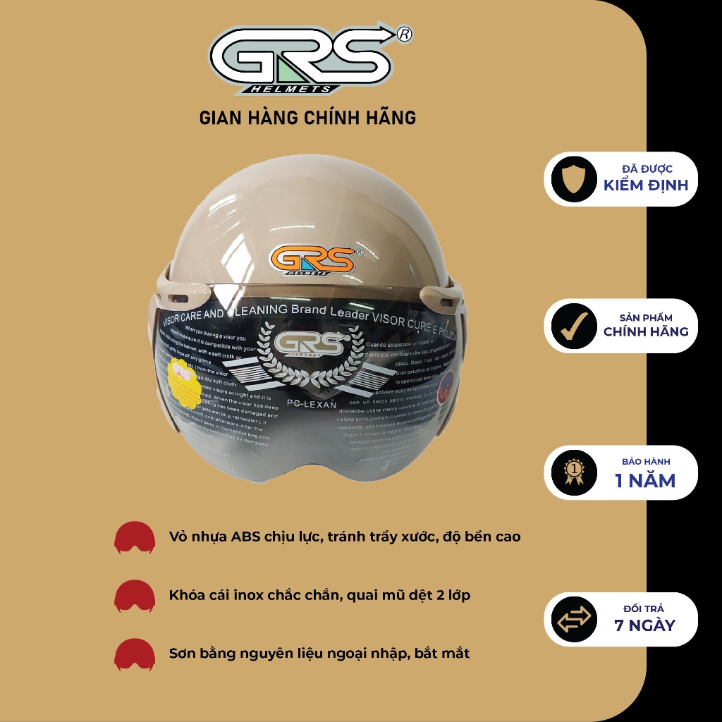 Mũ Bảo Hiểm Đẹp GRS A368K