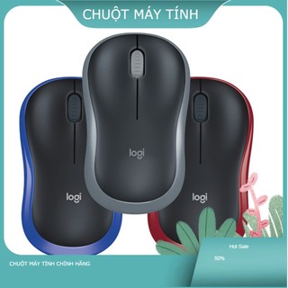 Chuột không dây logitech m185 - đầu thu usb 2.4ghz, pin 1 năm, 1000 dpi, thiết kế thuận cả 2 tay