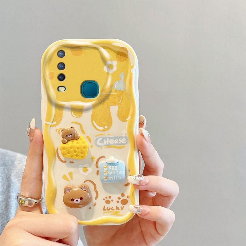 Ốp lưng vivo y15 ốp lưng vivo y17  Ốp Điện Thoại Gắn Búp Bê 3d Dễ Thương Cho vivo u10 vivo y17 y12