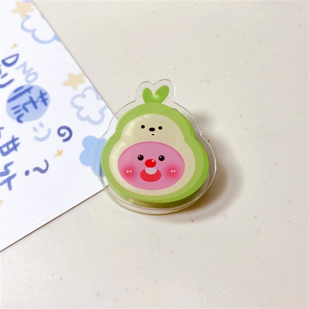 Loopy Ruby Note Clip Hoạt Hình Kẹp Hai Mặt Giá Trị Cao Acrylic Pp Clip Lưu Trữ Clip Kiểm Tra Kẹp Giấy Thiết Bị Ngoại Vi Loopy ins.style_vn