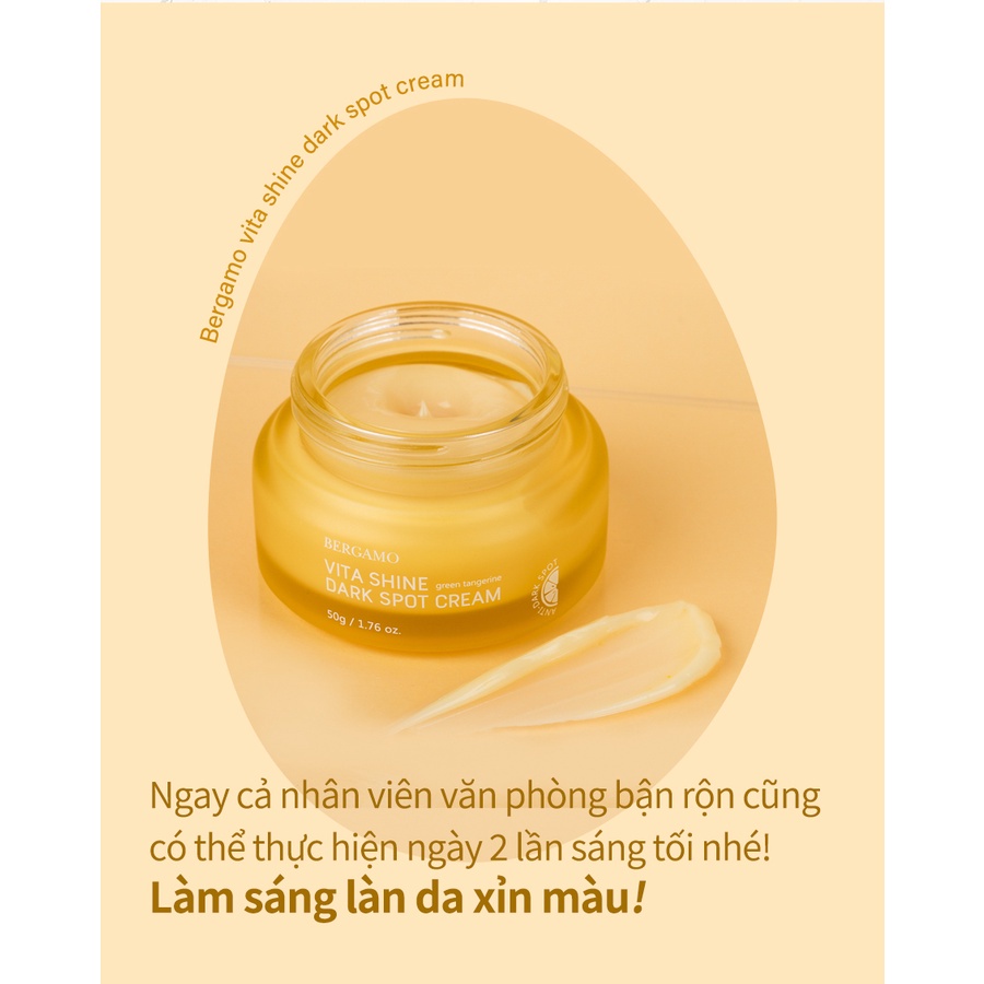 Kem dưỡng chiết xuất quýt xanh Bergamo Green Tangerin Vita làm mờ vết thâm 50g )