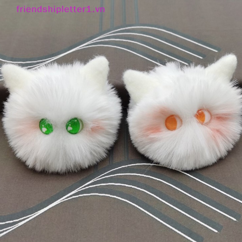 Móc Chìa Khóa Xe Hơi / Túi Xách Hình Mèo Bông Đáng Yêu Dành Cho Nữ