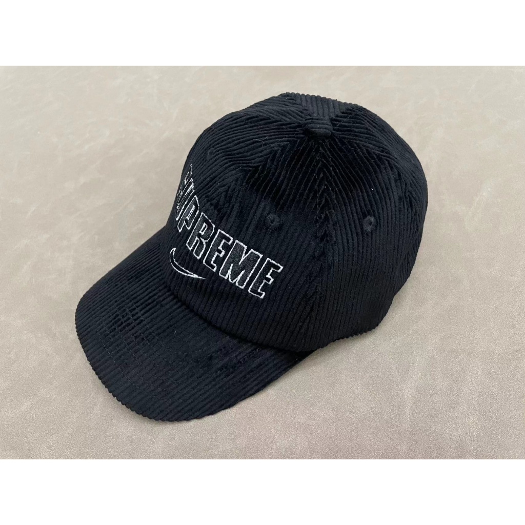 GDYM Sup x NE co-branded hat letter logo embroidery design cap baseball cap corduroy fabric cap