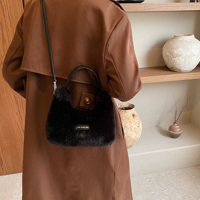 Túi Đeo Chéo Vai Bằng Vải Bông Dễ Thương Thời Trang Thu Đông 2023