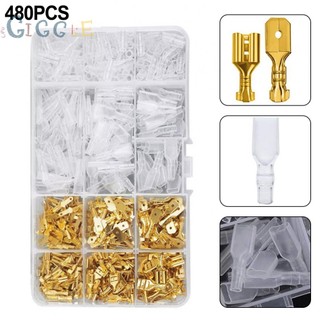 【GIGGLE】Wire Connectors 480 Pcs Electrical Crimp Terminal Engineering Accessories