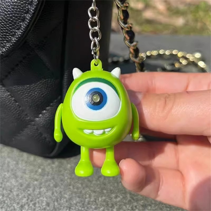 Móc khóa nói chuyện đại học quái vật dễ thương và vui nhộn với đôi mắt to cho i love you với đèn phát sáng và âm thanh đồ chơi thể hiện món quà tình yêu cho bạn gái yk