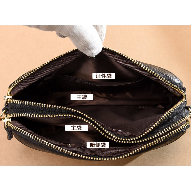 Genodern Túi Xách Da Bò Thật Thời Trang Cho Nữ