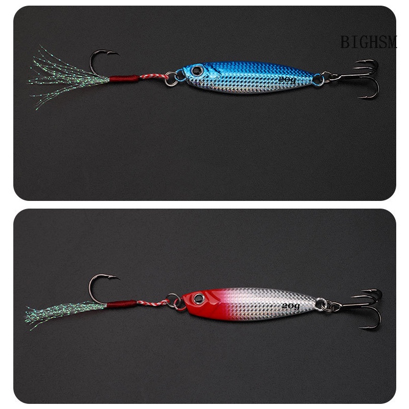Bighsm Mồi Câu Cá Nhân Tạo Bằng Kim Loại Có Lưỡi Câu skk 7g 10g 15g 20g