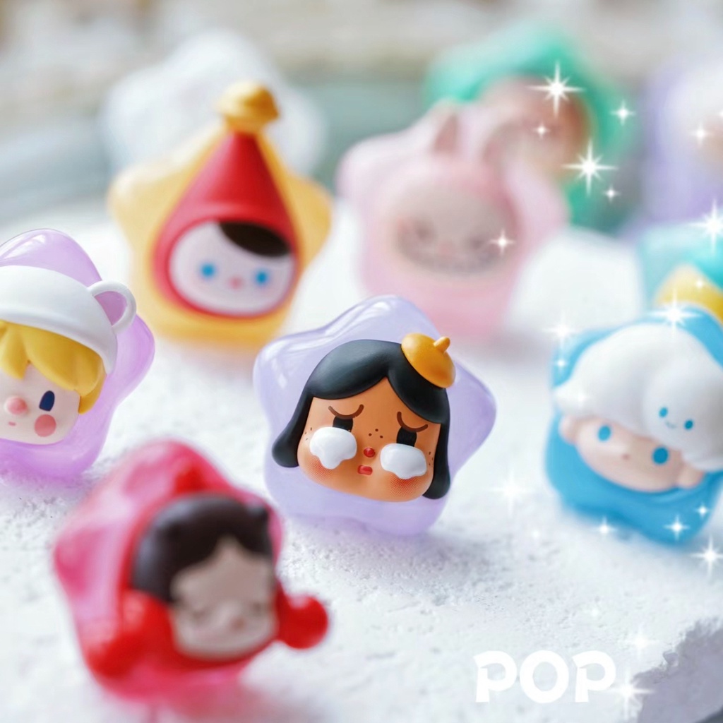 Búp Bê mini Hình Ngôi Sao Nhạc pop mart pop May Mắn crybaby Hiro dimoo Làm Quà Tặng Trang Trí