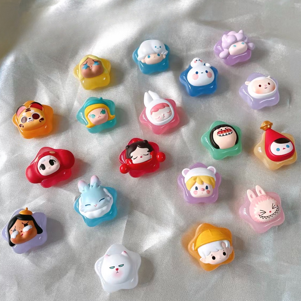 Búp Bê mini Hình Ngôi Sao Nhạc pop mart pop May Mắn crybaby Hiro dimoo Làm Quà Tặng Trang Trí