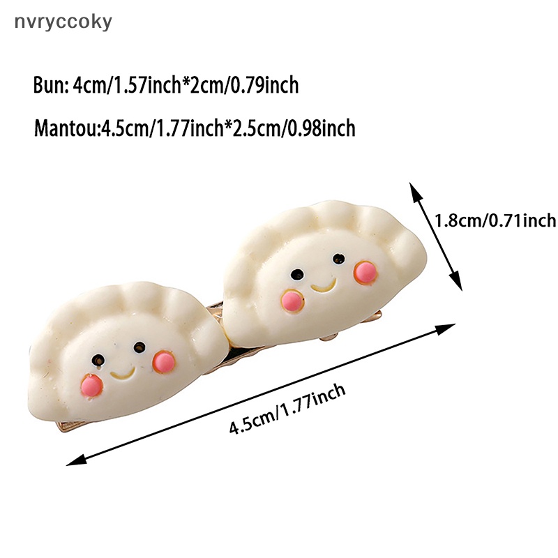 Kẹp Tóc bb Hình Bánh Bao Hấp Nhỏ Nhắn Dễ Thương Phong Cách Hàn Quốc Cho Nữ vn