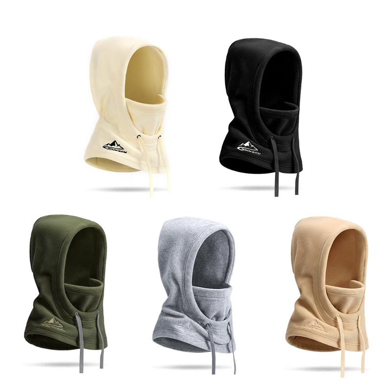 Hueqrh Mũ Trùm Đầu Thể Thao unisex Kèm Khẩu Trang Giữ Ấm Mùa Đông