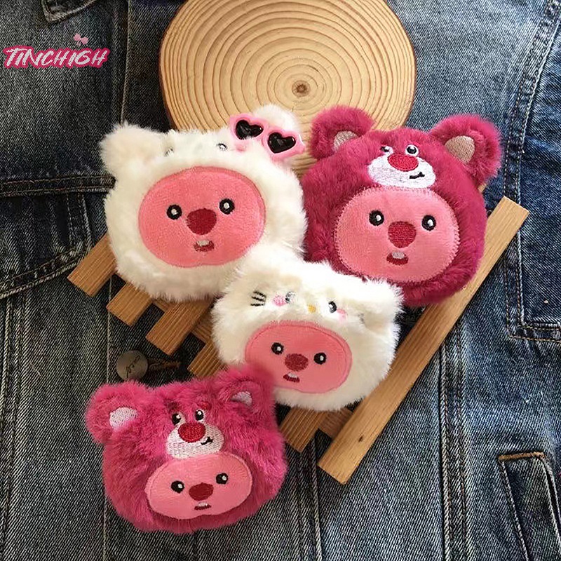 Mặt Dây Chuyền Hình Kẹp Lolppy Bằng Vải Lông Trang Trí Túi Xách / Quà Tặng Sinh Nhật diy Cho Bé