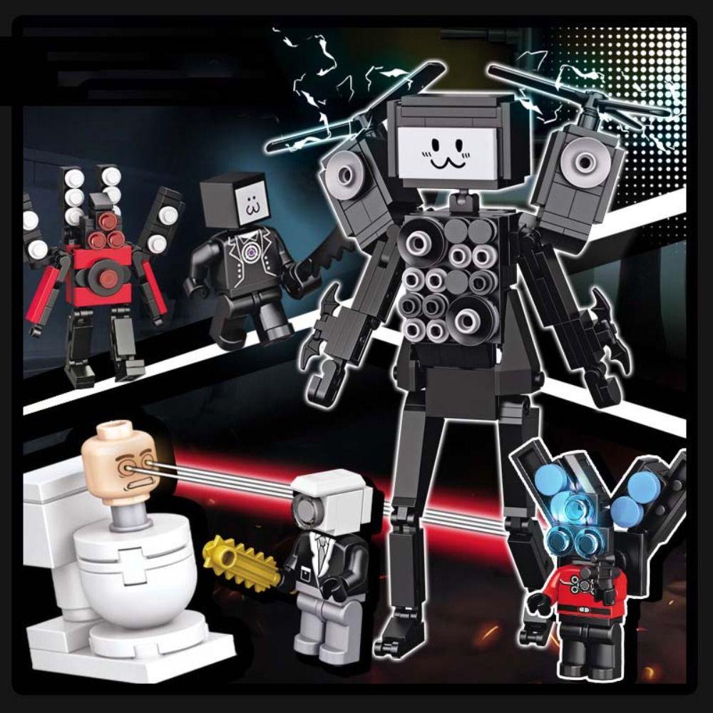 Staiai Mô Hình Đồ Chơi toilet titan tv man skibidi Bằng Nhựa Có Thể Tháo Rời Cho Bé