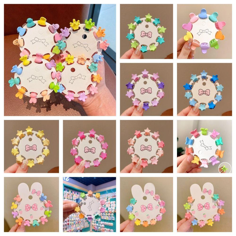 Mxbeauty Kẹp Tóc mini Hình Ngôi Sao / Bông Hoa / Trái Tim Nhiều Màu Sắc Phong Cách vintage Dành Cho Nữ