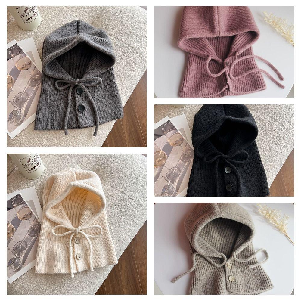 Mũ Trùm Đầu Che Tai Kiêm Khăn Choàng Cổ Dày Dặn Thời Trang Mùa Đông