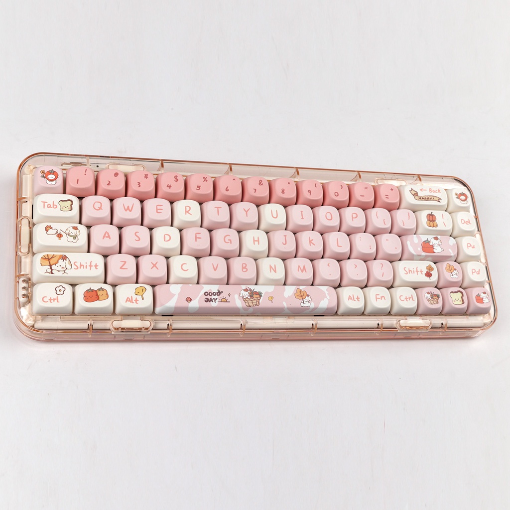 Autumn Puppy Keycaps MOA Profile Hoạt Hình Dễ Thương PBT DYE SUB Bàn Phím Cơ Keycap