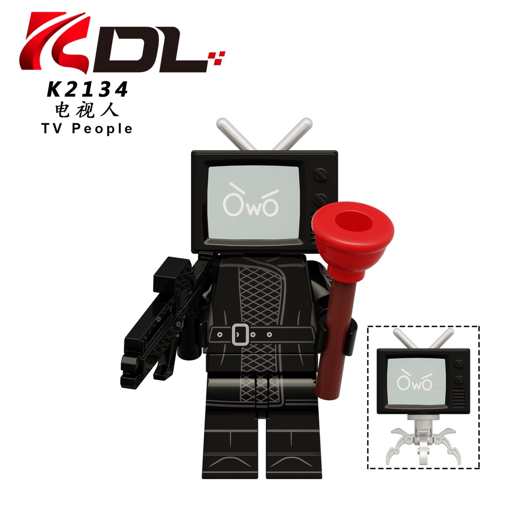 Skibidi Bộ Đồ Chơi Lắp Ráp toilet man vs Có Âm Thanh Và camera Cho Bé